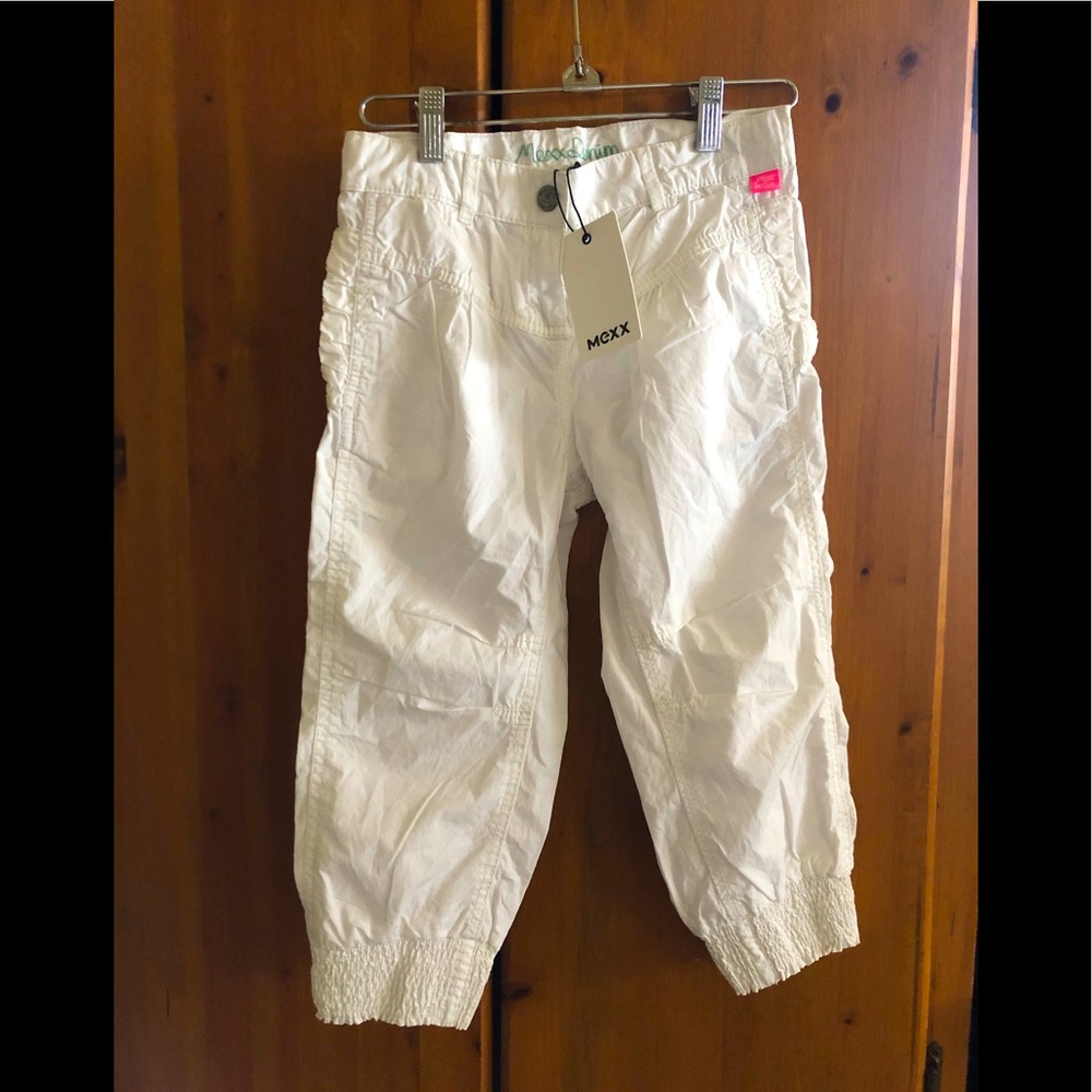 Mexx capri white pants, girls 9
